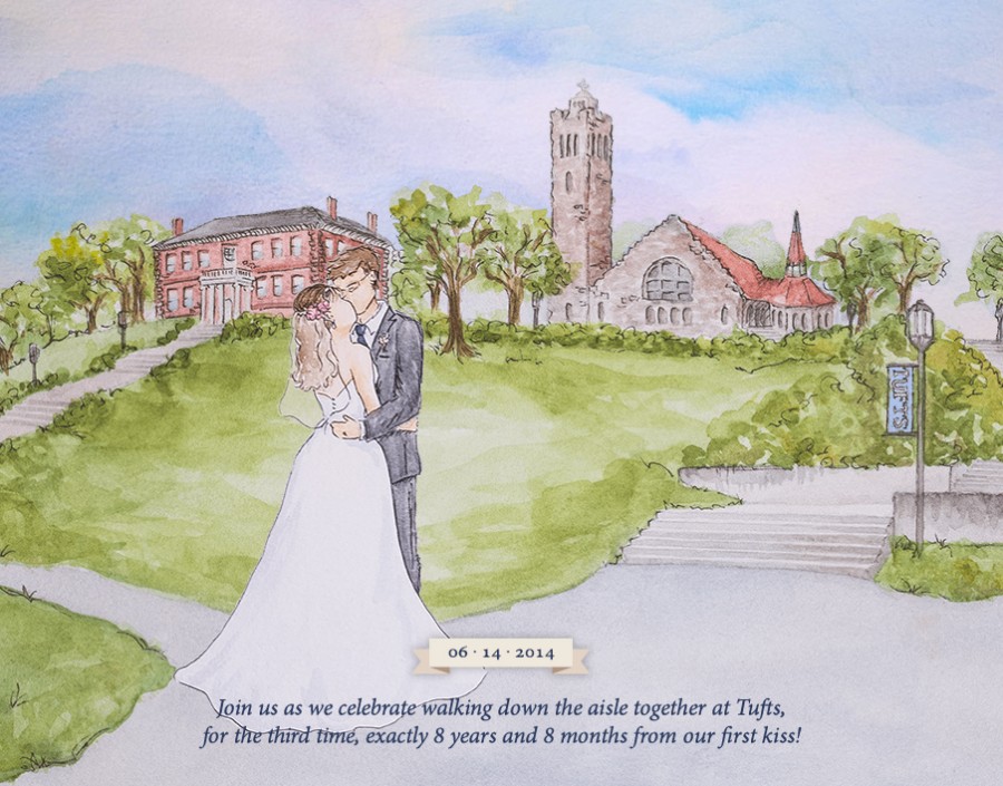The sweet ending to Julia and Brian’s visual story on their wedding website. Image: brianlovesjulia