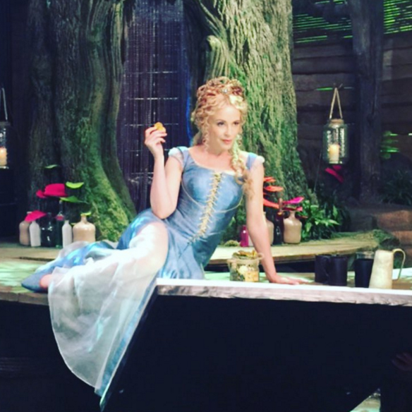 Kylie Minogue on the set of Galavant. Image: Kylie Minogue via Instagram