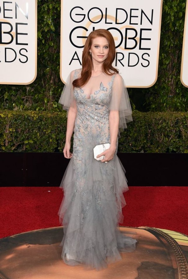 Sarah Hay in an ethereal silver Marchesa dress. This gown could transition from bridal to bridesmaid, and even mother of the bride. Image: Jason Merritt slash Getty Images via Today Show