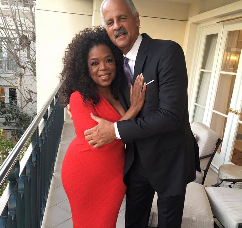 Oprah and Stedman. Image: Oprah Winfrey via Facebook
