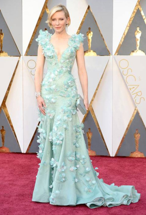 Cate Blanchett in Givenchy. Image Harper'z Bazaar via Facebook